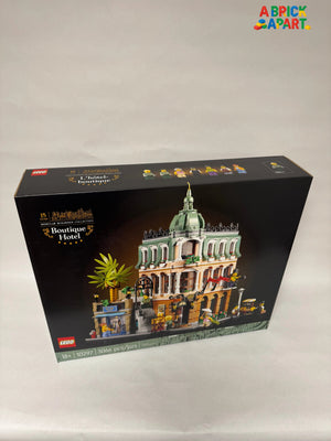 LEGO Boutique Hotel set packaging on a white background