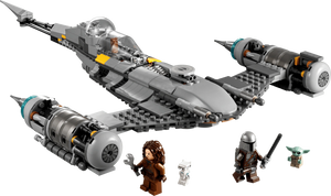 LEGO Star Wars model with characters on a white background