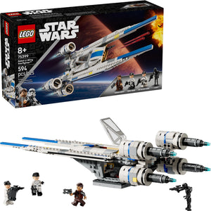 LEGO Star Wars U-Wing fighter set with packaging in the background