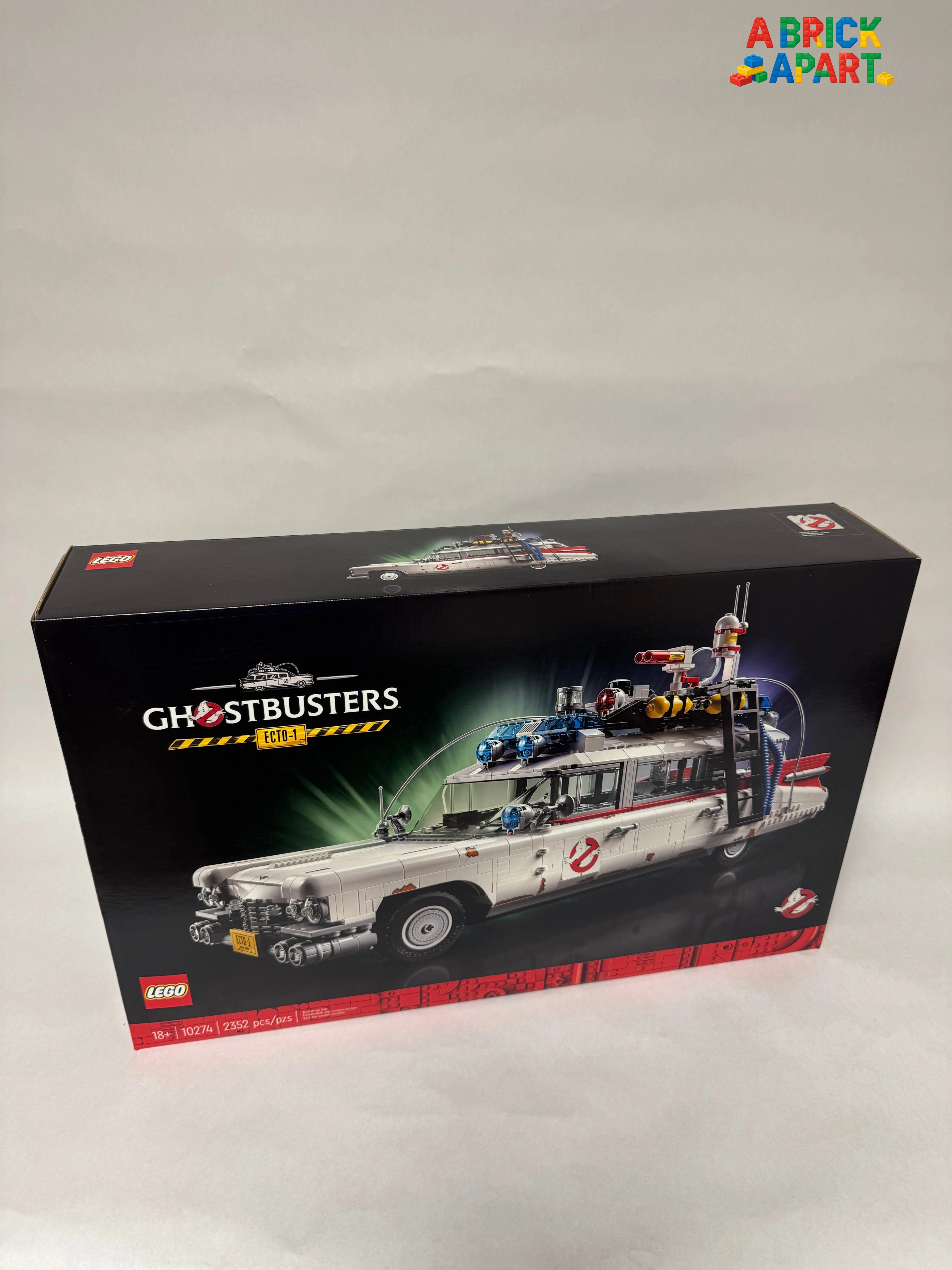 LEGO Ghostbusters Ecto-1 box on a white background
