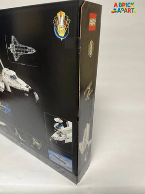 Legos packaging with space shuttle model and LEGO logo
