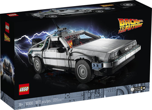 LEGO Back to the Future DeLorean time machine set packaging