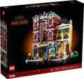 LEGO Jazz Club set packaging with people figures on a black background