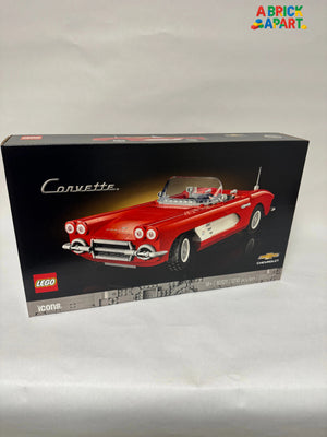 LEGO Corvette packaging on a white background