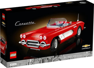 LEGO Red Corvette box on a white background