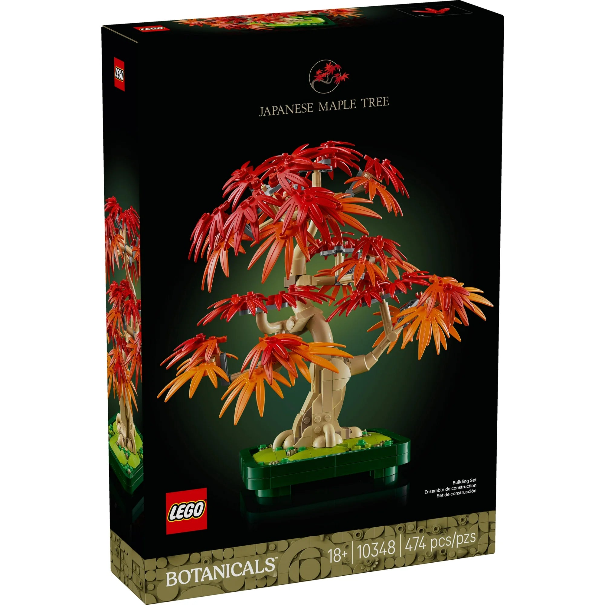 LEGO Botanicals Japanese Maple Tree set packaging on a white background
