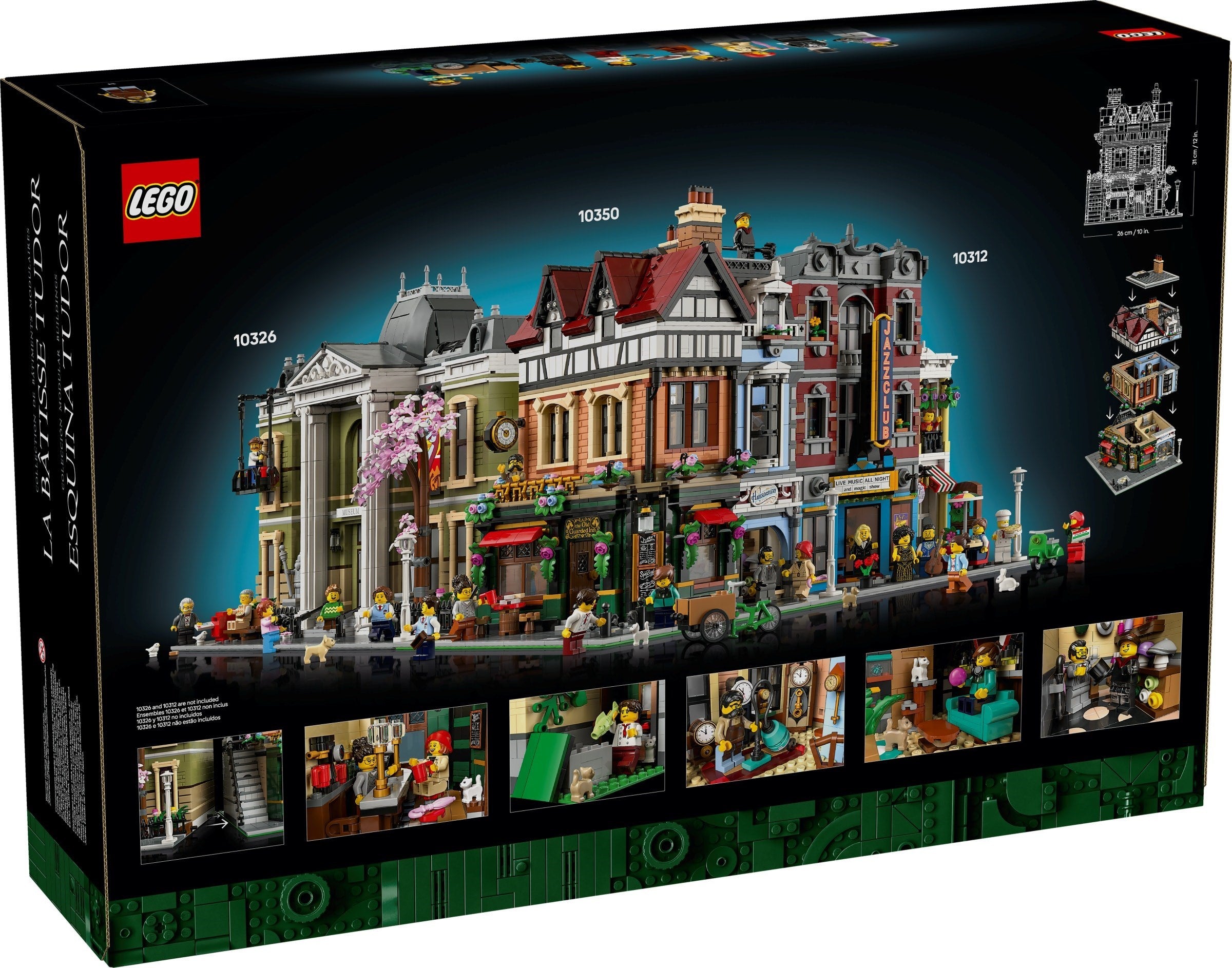 LEGO building set packaging with detailed model and LEGO logo