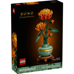 LEGO Botanicals Chrysanthemum set packaging on a white background