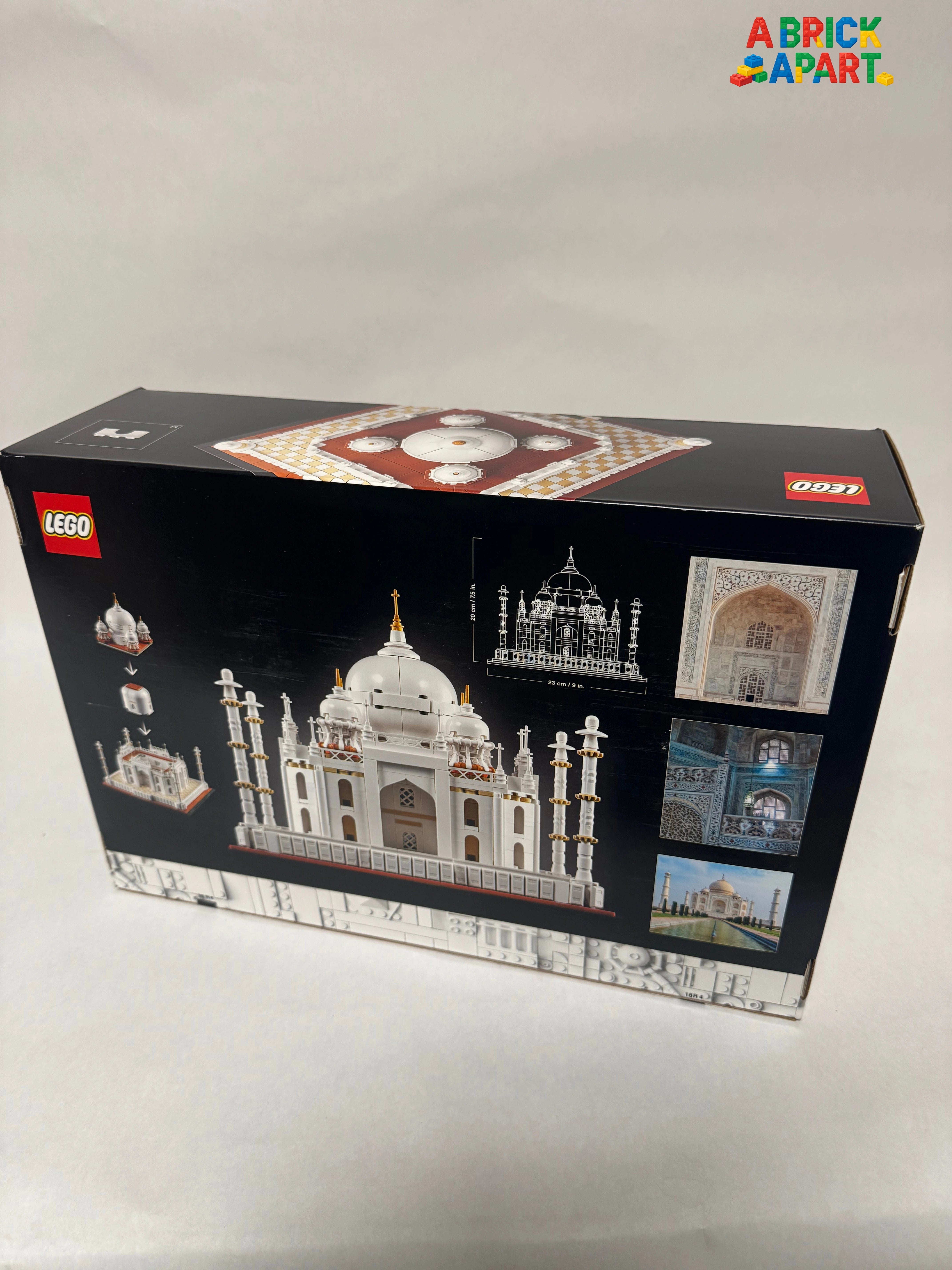 LEGO Taj Mahal set packaging on a white background