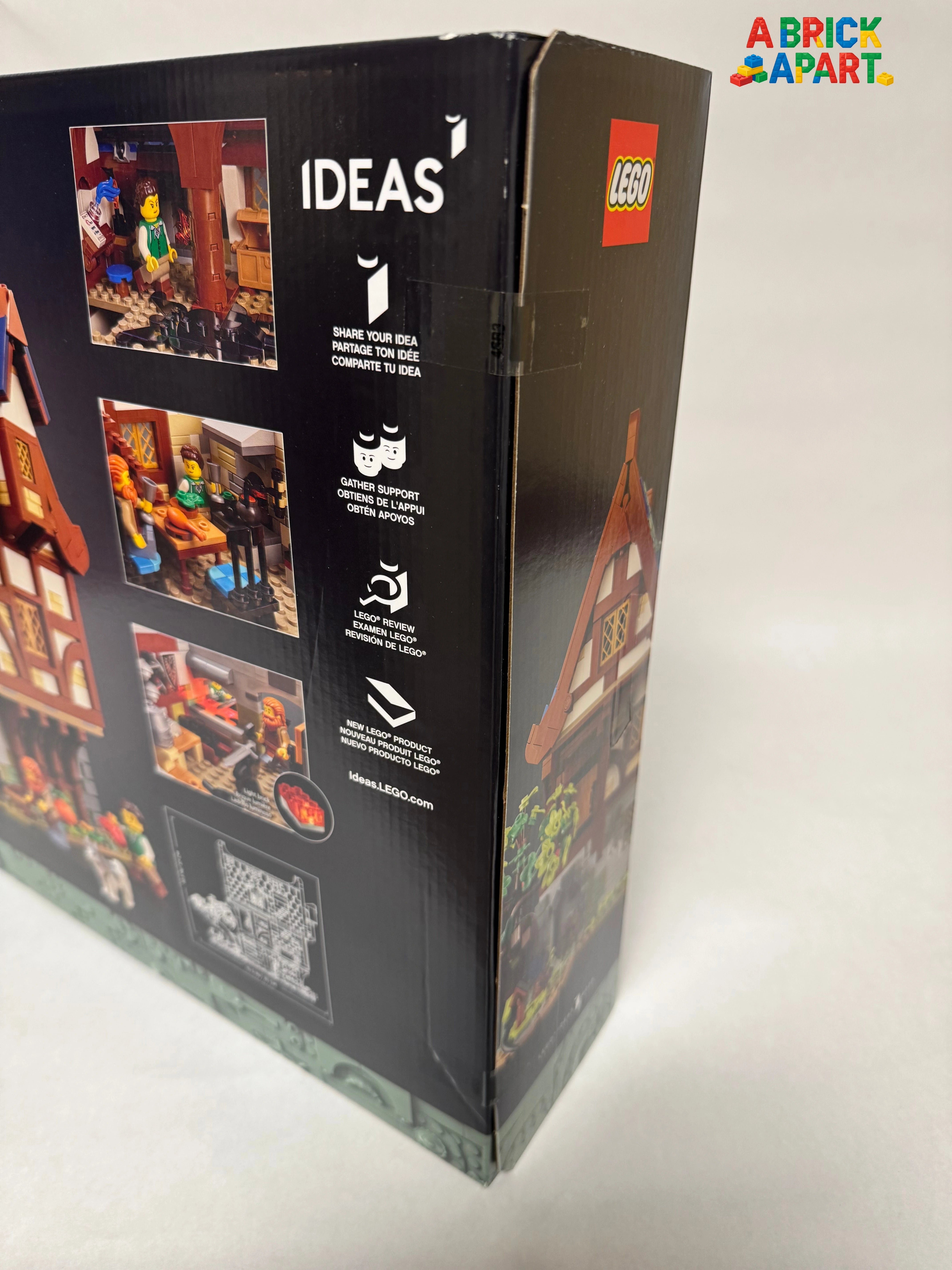 Legos packaging with visible branding on a white background