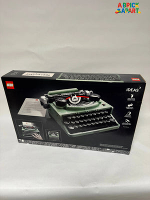 LEGO Ideas typewriter set packaging on a white background