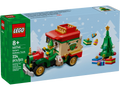 LEGO Santa's Delivery Truck set packaging with festive design