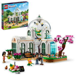 LEGO Friends botanical garden set with packaging on a white background