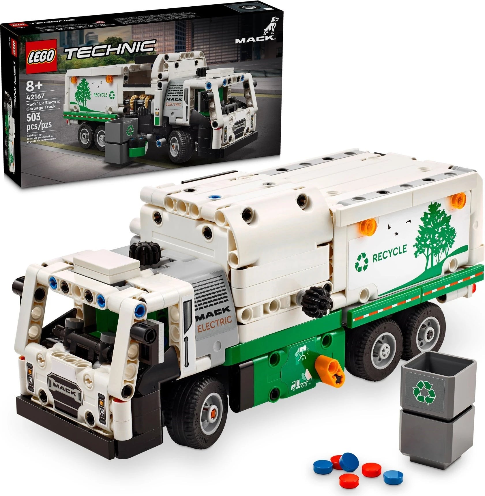 LEGO® 42167 Technic Mack LR Electric Garbage Truck alternate image 2