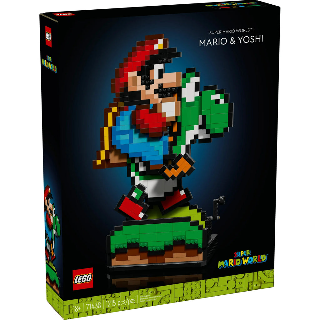 LEGO Mario and Yoshi set packaging on a white background