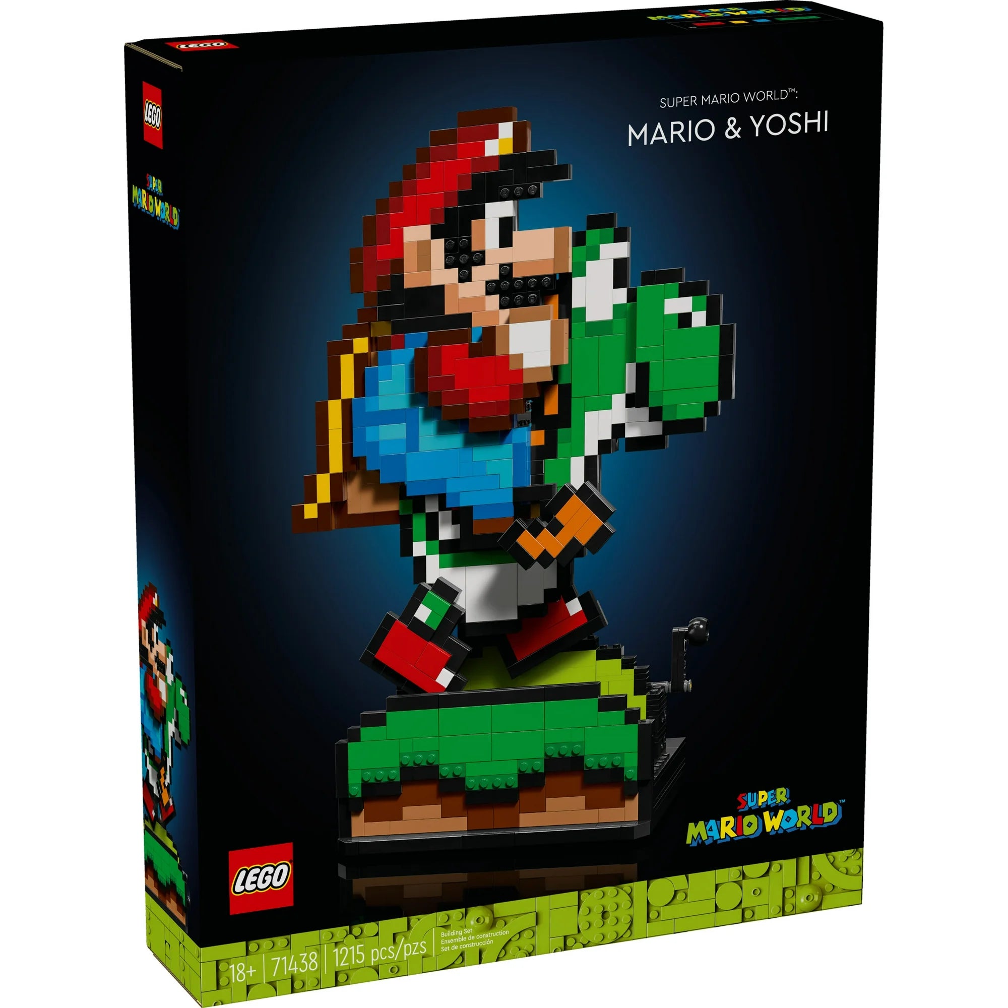 LEGO Mario and Yoshi set packaging on a white background