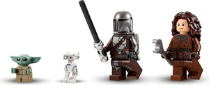 LEGO figures of characters from a popular franchise on a white background
