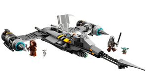 LEGO Star Wars vehicle set with characters on a white background