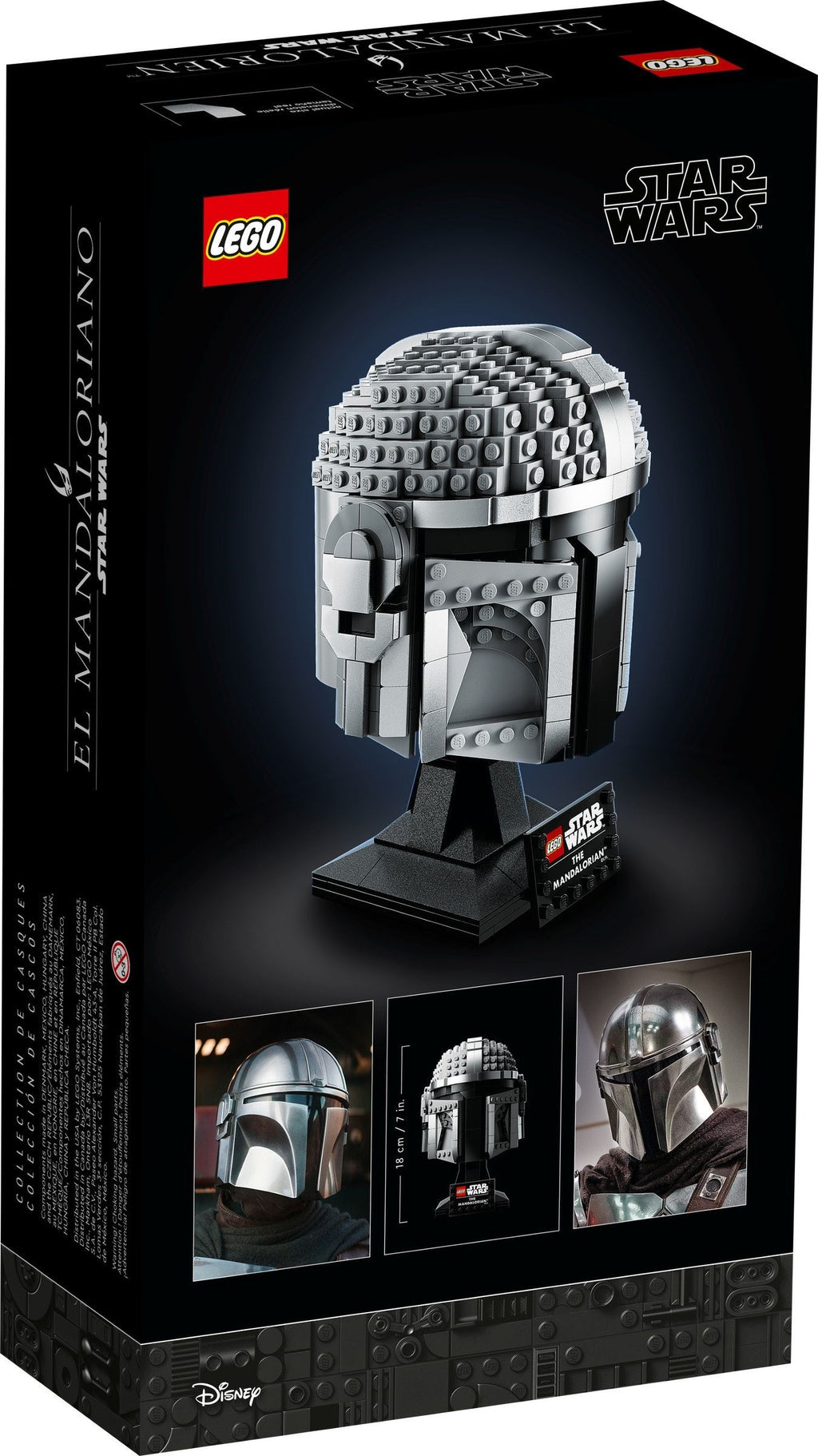 LEGO Star Wars Mandalorian helmet set packaging