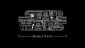 Technical drawing of a product with dimensions on a black background