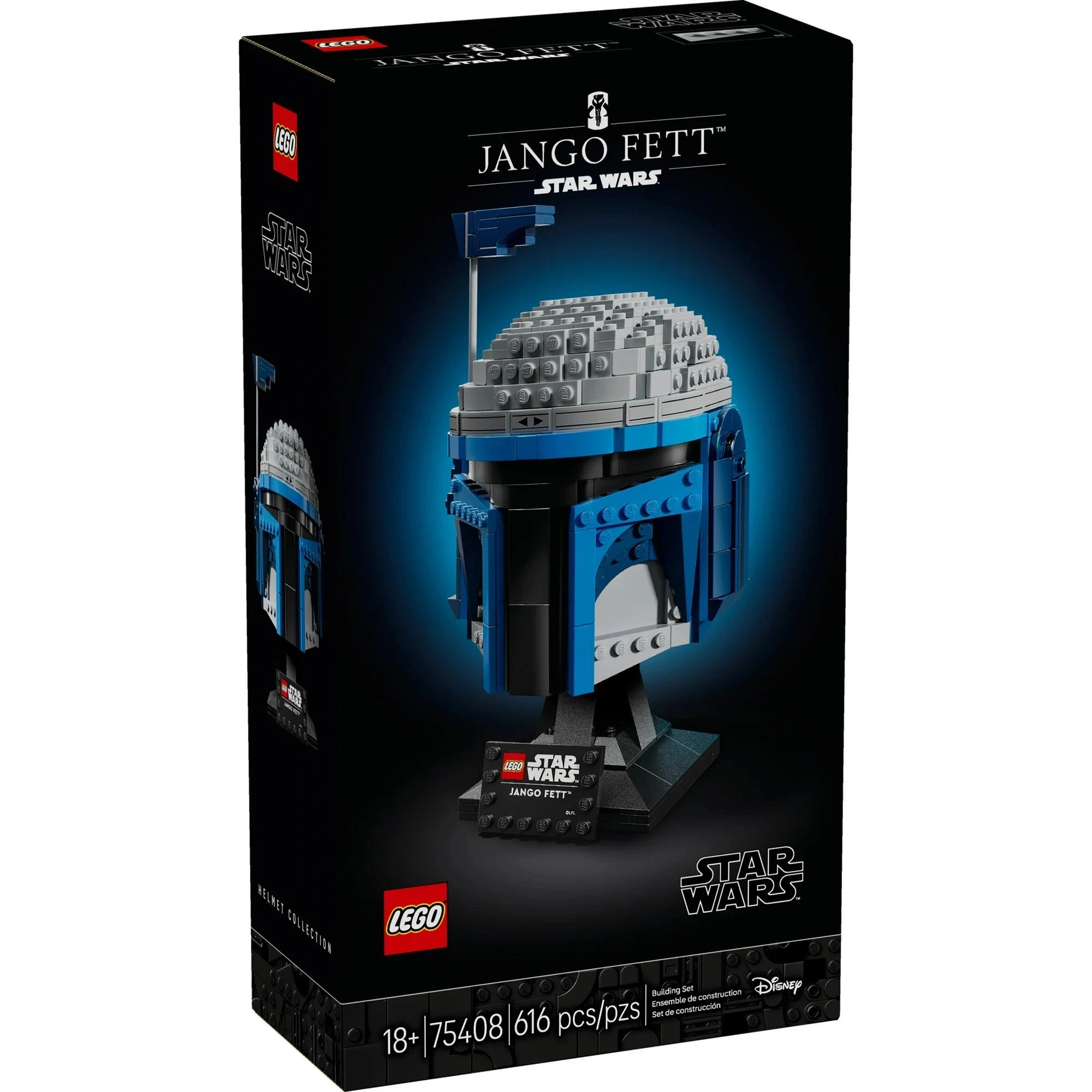 LEGO Jango Fett helmet set packaging on a white background