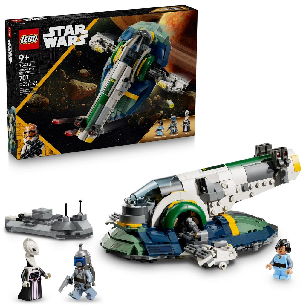 LEGO Star Wars set with spaceship model and packaging