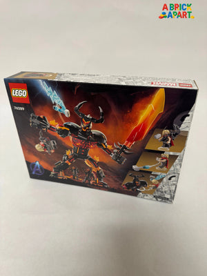 LEGO set packaging with character illustration on a white background
