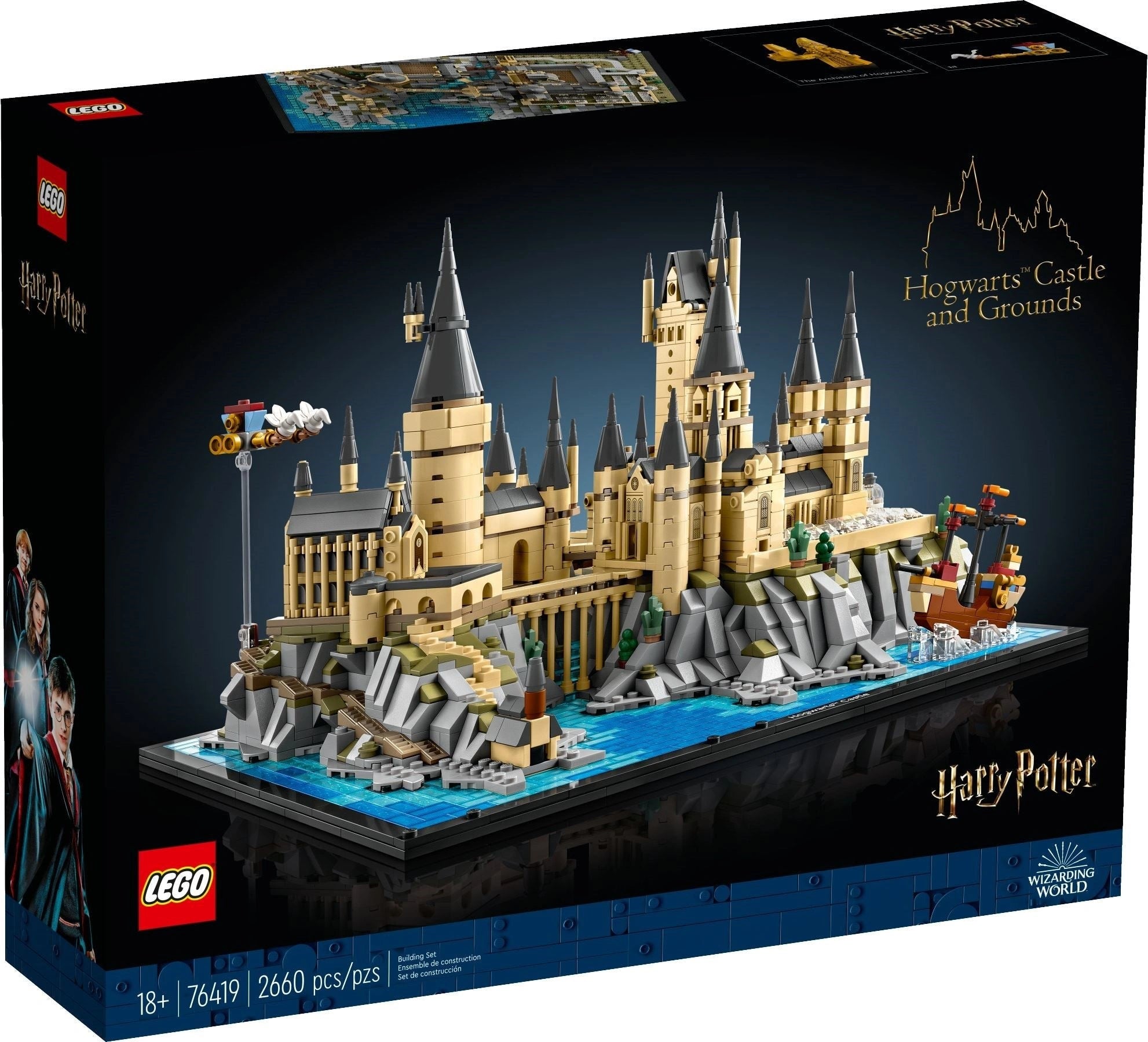LEGO Harry Potter Hogwarts Castle and Grounds set packaging