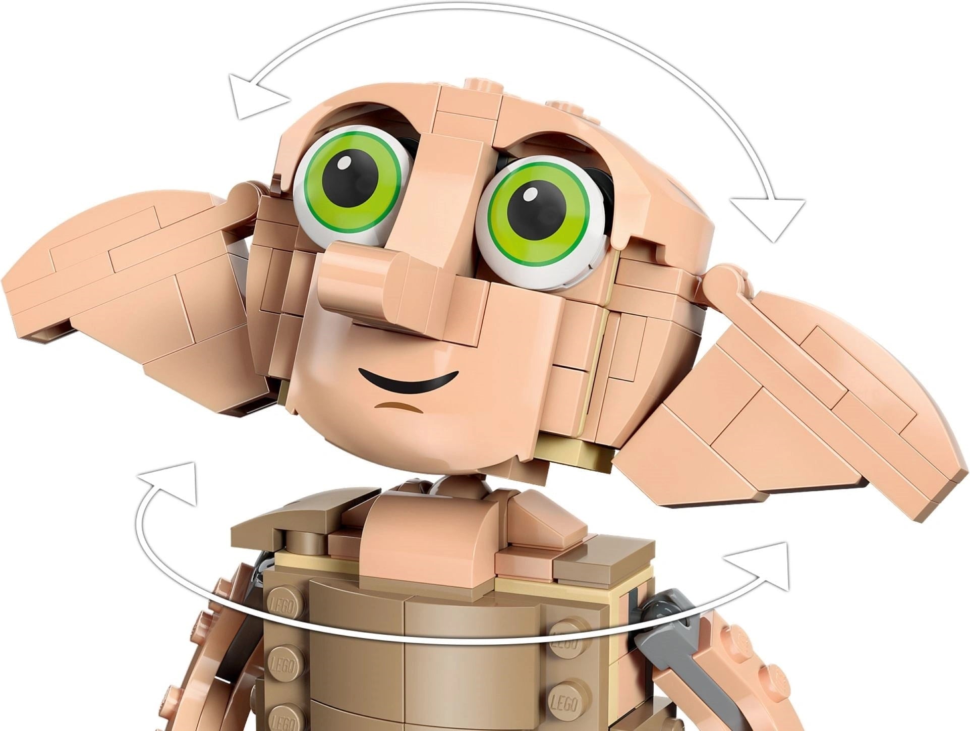 Toy figure with movable parts on a white background
