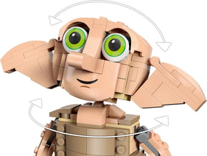 Toy figure with movable parts on a white background