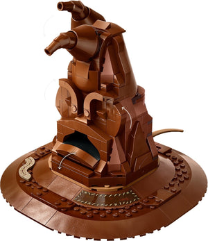 LEGO Harry Potter Sorting Hat built set on a white background