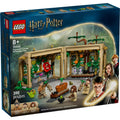 LEGO Harry Potter Hogwarts Castle Herbology Class set packaging with characters and plants.