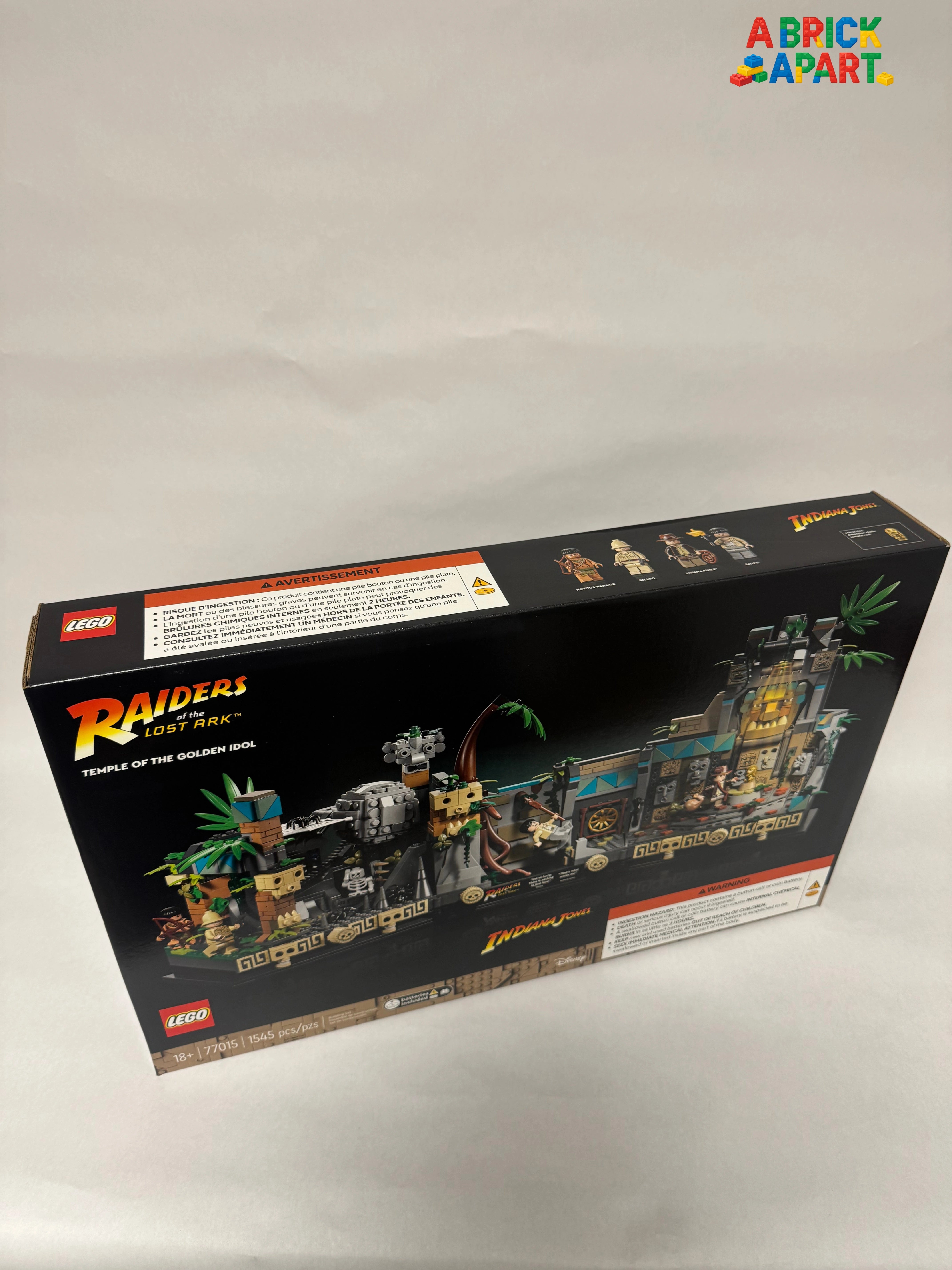 LEGO Raiders of the Lost Ark set packaging on a white background