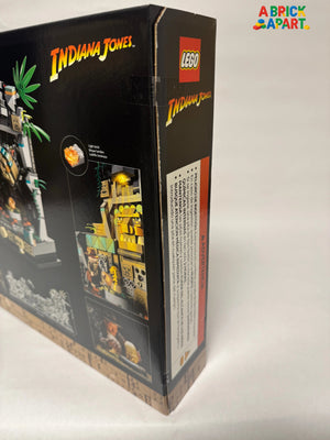 Legends of Indiana Jones LEGO set packaging with branding and product images.