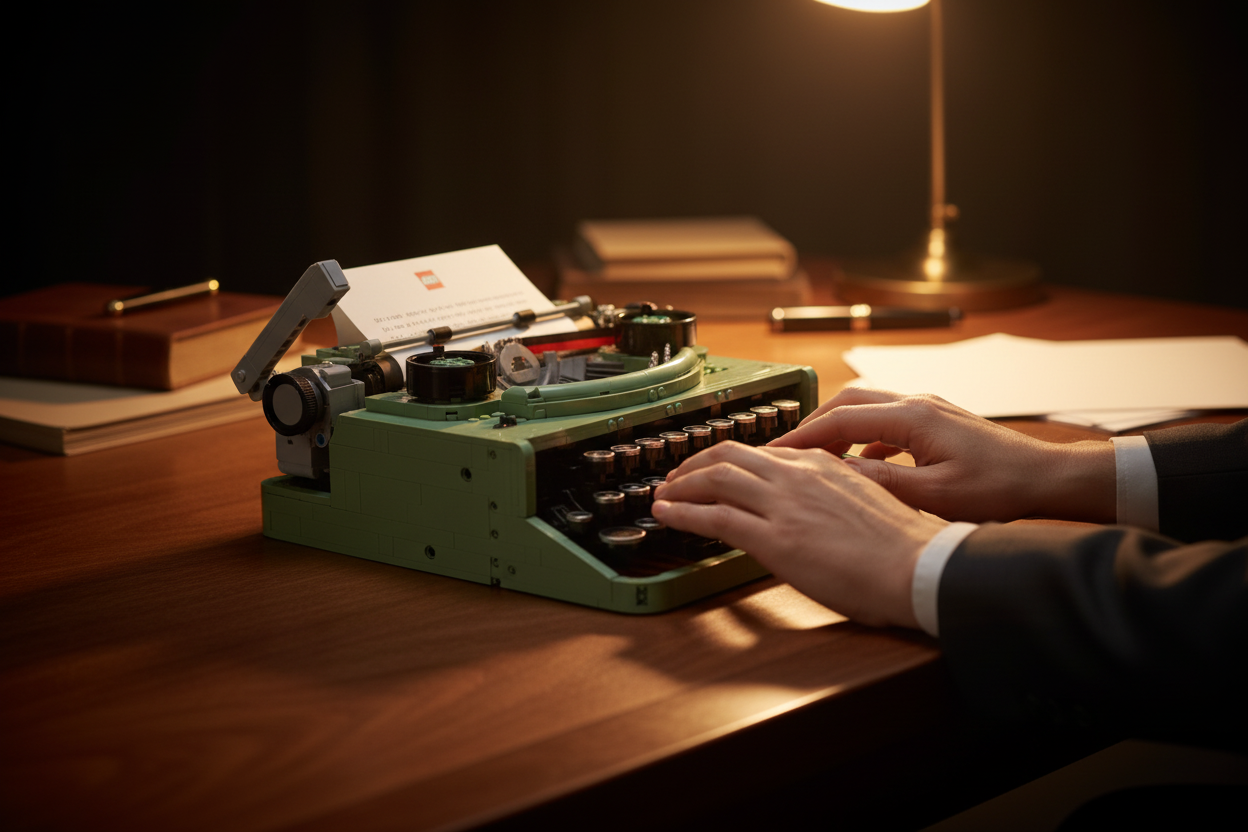 LEGO® Ideas Typewriter (21327) Vintage Gift for Writers